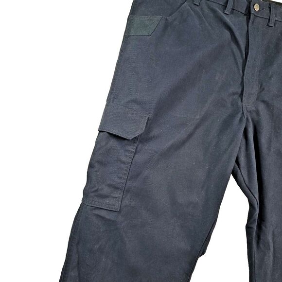 Wrangler Workwear Cargo 7 Pocket Pants Men's Size 44x30 Blue Relaxed Fit Twill - Picture 5 of 11